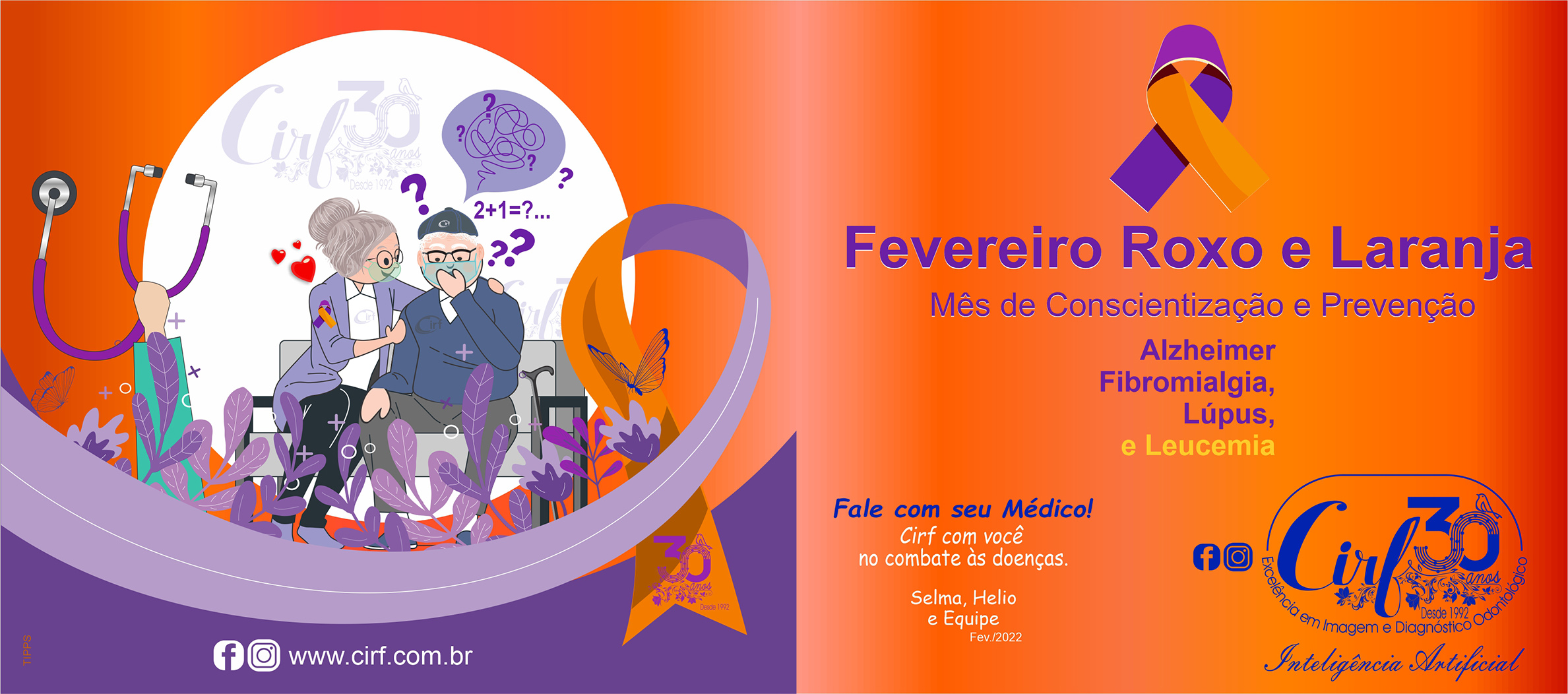 Fevereiro Roxo e Laranja-Cirf