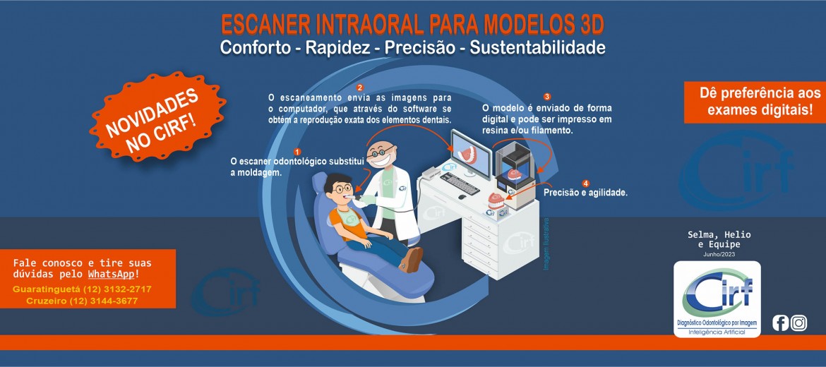 Escaner Intra Oral Imagens 3D-Cirf